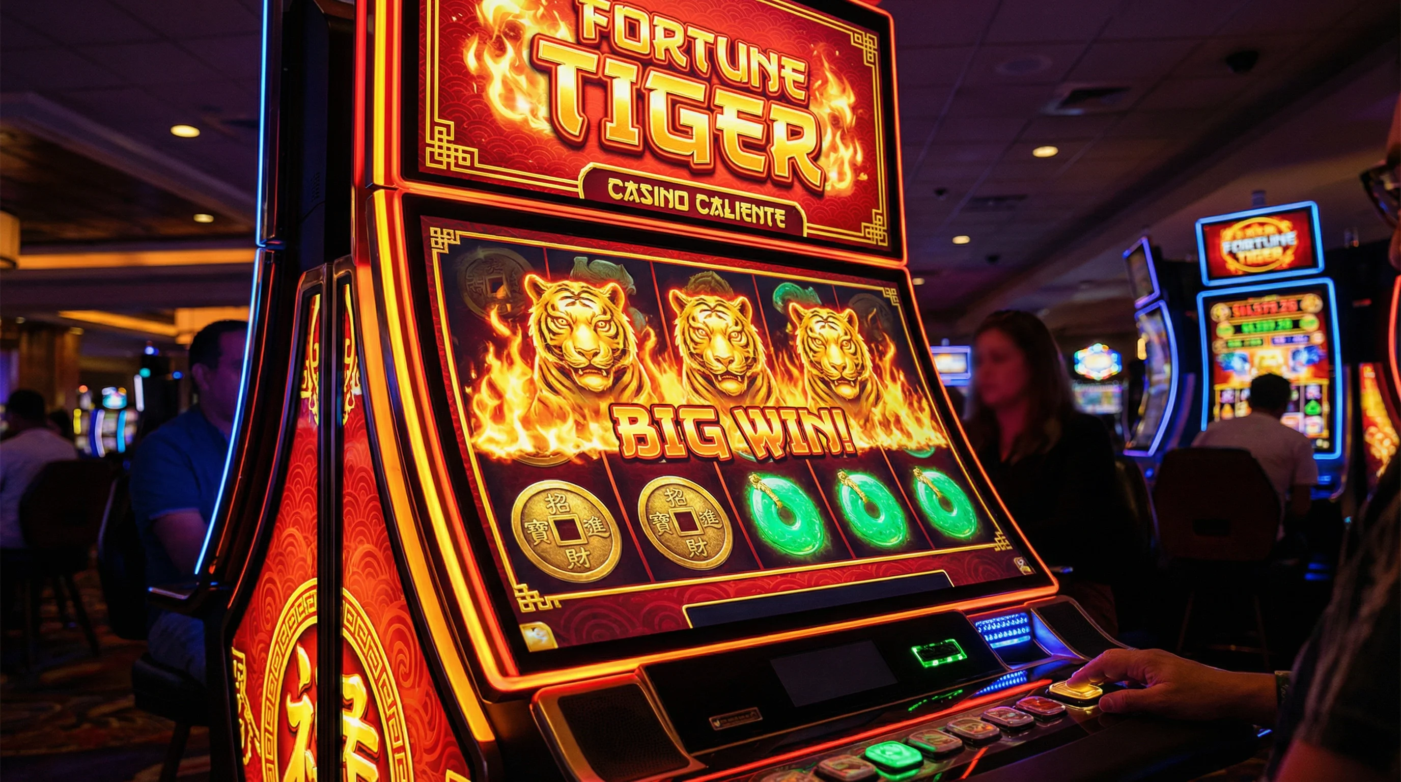 Tragamonedas Fortune Tiger con tigre dorado