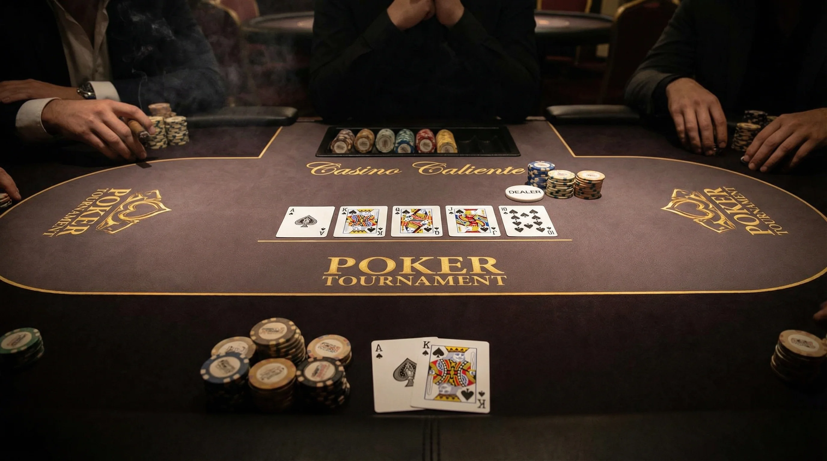 Mesa de Póker Texas Hold'em torneo